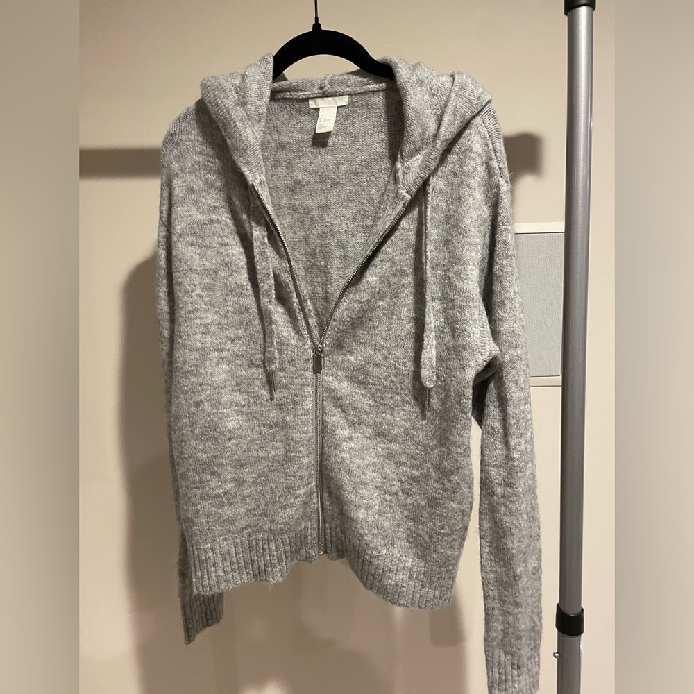 H&M Gray Zip-Up Hoodie